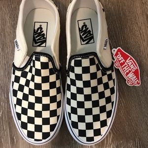New Black and White Checker Vans